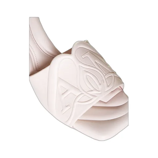 The Seal Embossed Slip-On Sandals
