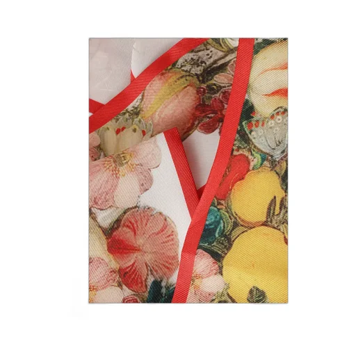 Floral-Jacquard Silk Scarf