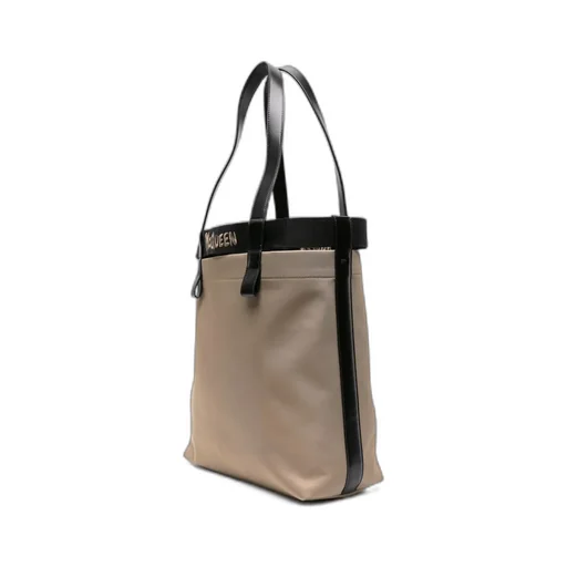 Logo-Embroidered Top Handle Bag