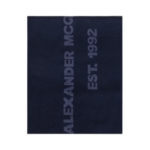 Oversized Graffiti Printed Frayed-Edge Scarf