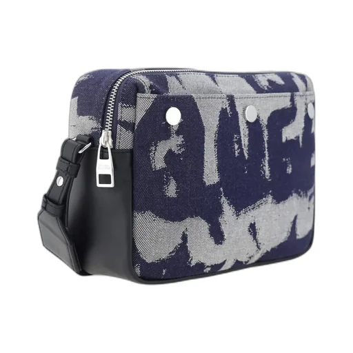 Graffiti-Logo Pattern Shoulder Bag