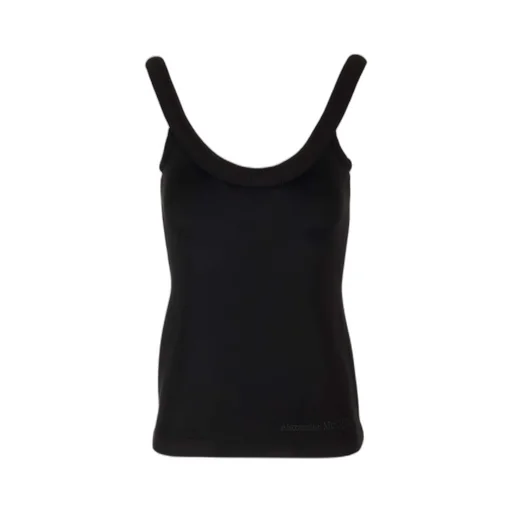 3D-Detailed Sleeveless Ribbed Top