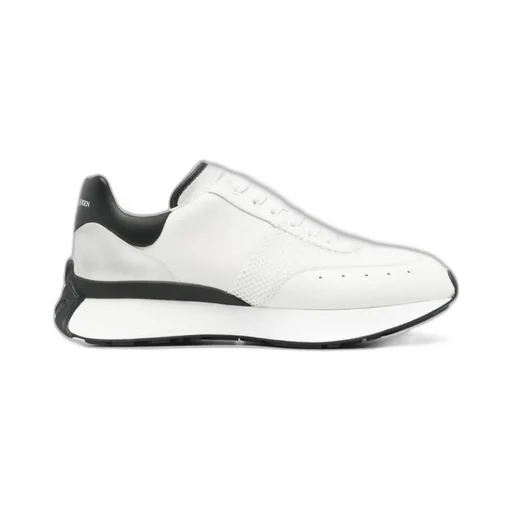 Logo Printed Mesh Lace-Up Sneakers