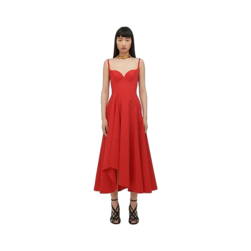 Flare Detailed Sleeveless Dress