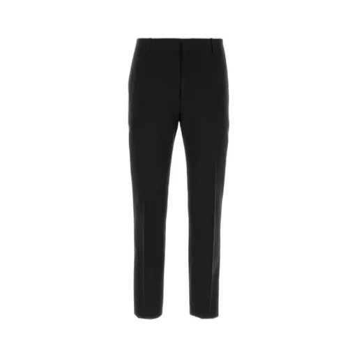 Straight-Leg Tailored Cigarette Trousers