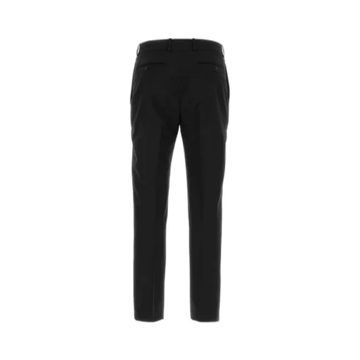 Straight-Leg Tailored Cigarette Trousers