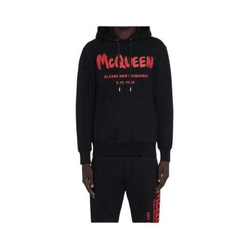 Logo Printed Drawstring Hoodie