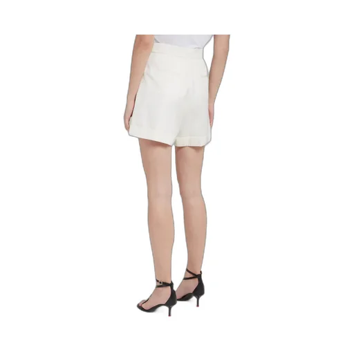 Pressed-Crease High-Waist Shorts