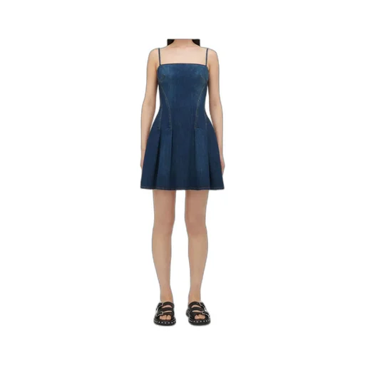 Flared Denim Dress