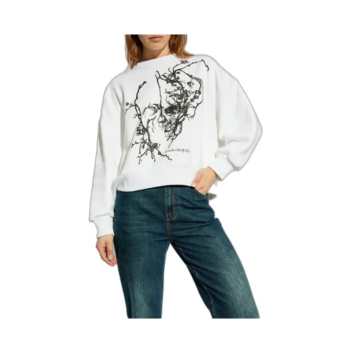 Graphic Printed Crewneck Sweatshirt