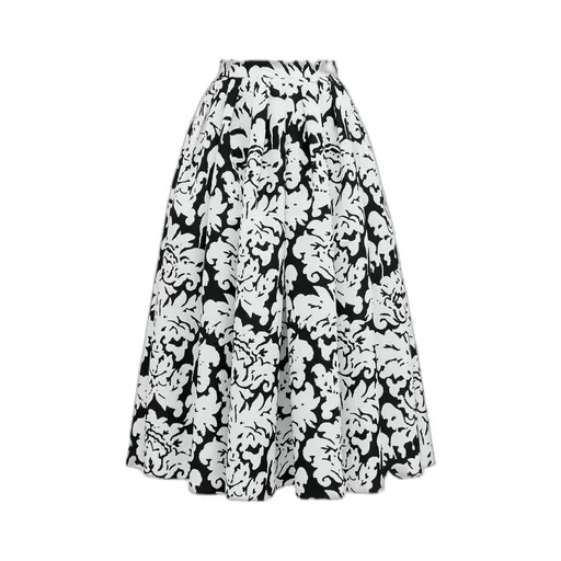 Pleated Flared Skirt