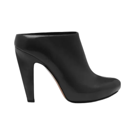 High Heeled Edge Platform Mules