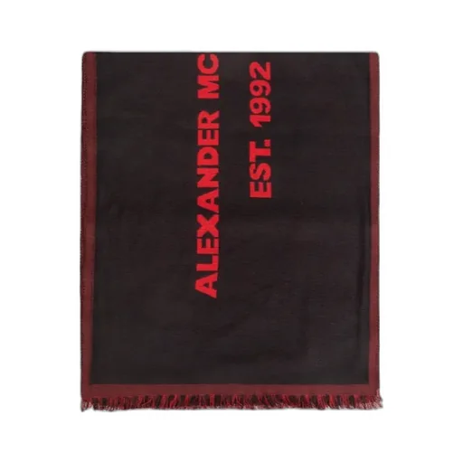 Oversized Graffiti Logo Scarf