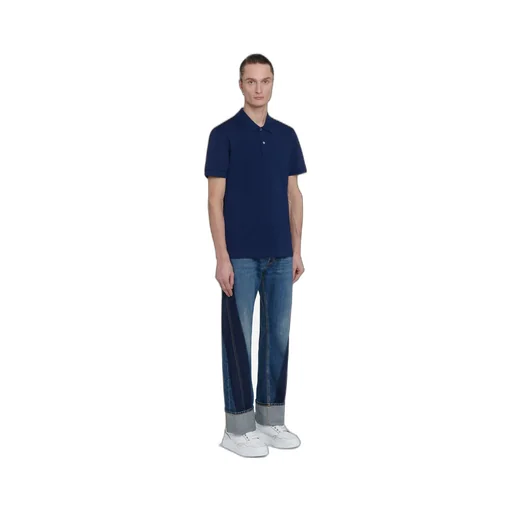 Classic Band-Detailed Polo Shirt
