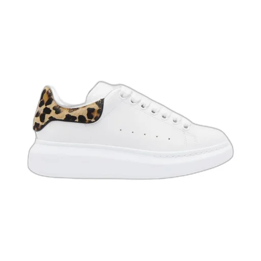 Leopard Detailed Lace-Up Sneakers