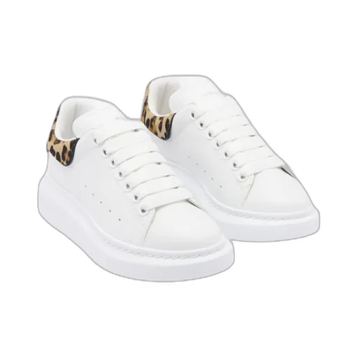 Leopard Detailed Lace-Up Sneakers