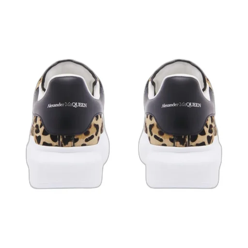 Leopard Detailed Lace-Up Sneakers