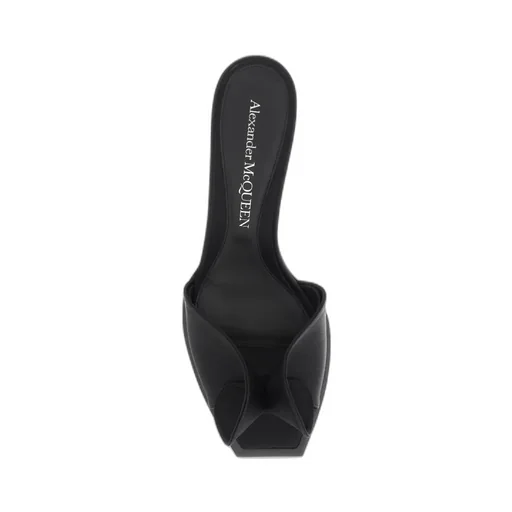 Square-Toe Slip-On Sandals
