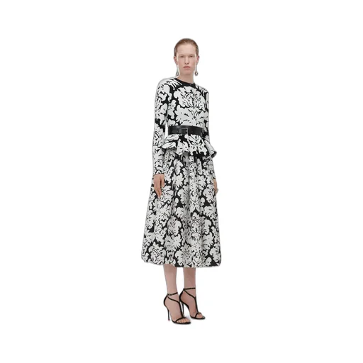Pleated Flared Skirt
