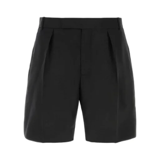 Pleat-Detailed Bermuda Shorts