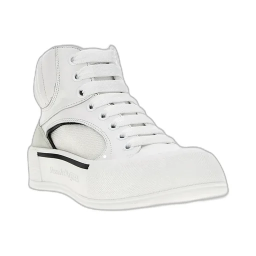 High-Top Laced Sneakers
