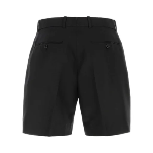 Pleat-Detailed Bermuda Shorts