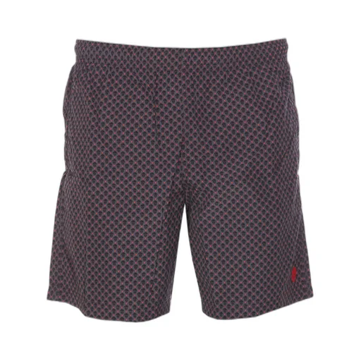 Spotted Skull Print Swim Shorts