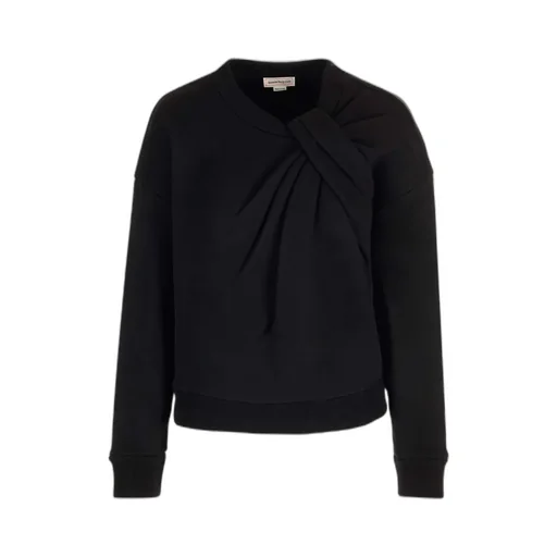Knot-Detailed Crewneck Sweatshirt