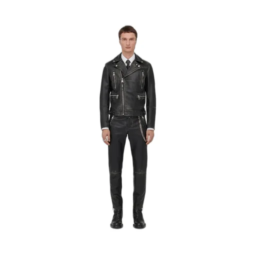 Zipped Leather Jacket