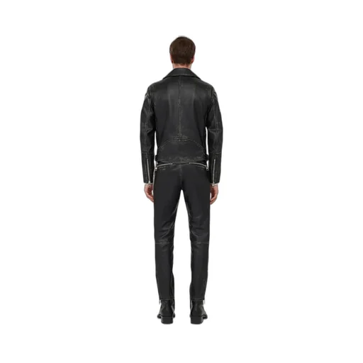 Zipped Leather Jacket