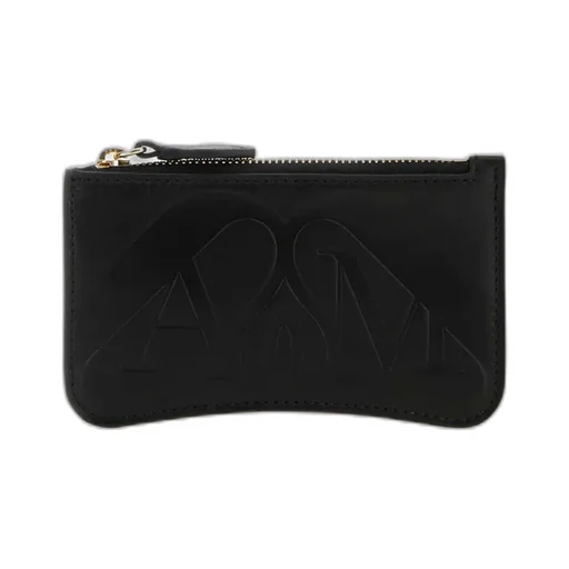 Logo Embossed Zipped Wallet