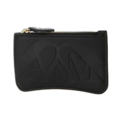 Logo Embossed Zipped Wallet