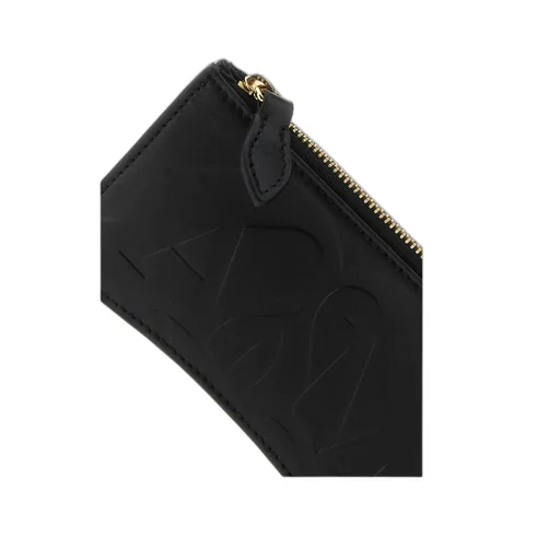 Logo Embossed Zipped Wallet