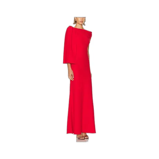 Draped Off-Shoulder Gown
