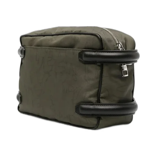 The Harness Logo-Printed Zipped Camera Bag