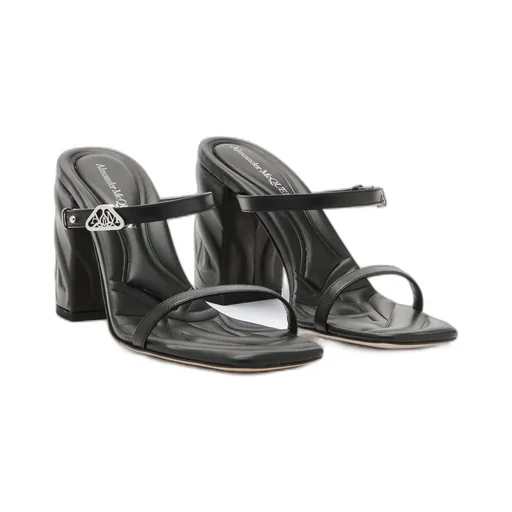 Seal Strap-Detailed Slip-On Mules