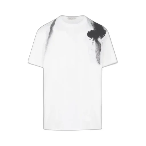 Dragonfly-Printed Crewneck T-Shirt