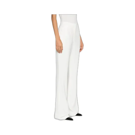 High-Waist Flared Tailored Trousers