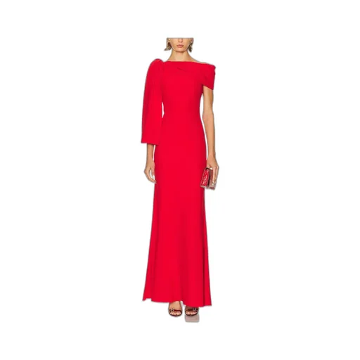 Draped Off-Shoulder Gown