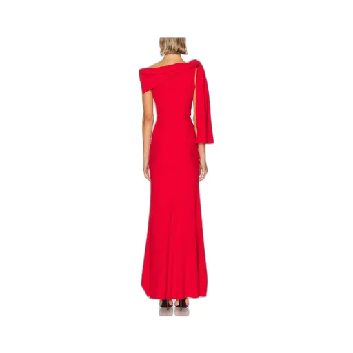 Draped Off-Shoulder Gown