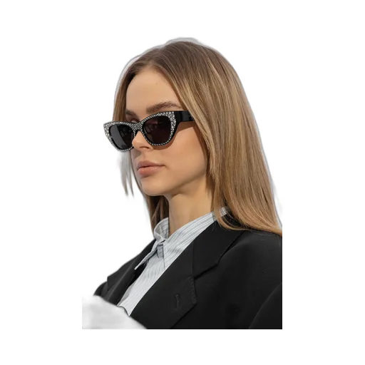 Logo Engraved Cat-Eye Sunglasses