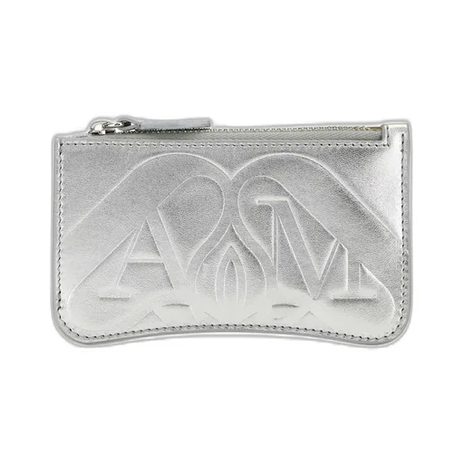 Logo Embossed Zipped Wallet