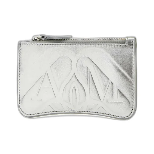 Logo Embossed Zipped Wallet