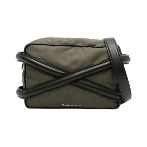 The Harness Logo-Printed Zipped Camera Bag