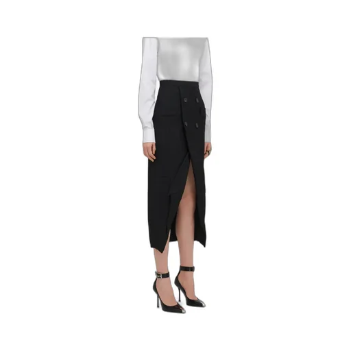 Button Detailed Skirt