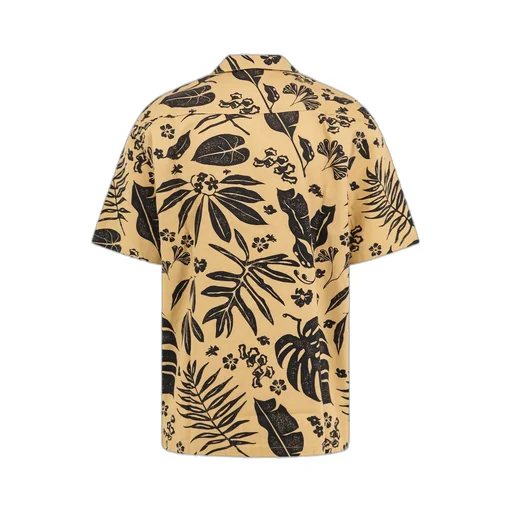Pattern-Printed Short-Sleeved Shirt
