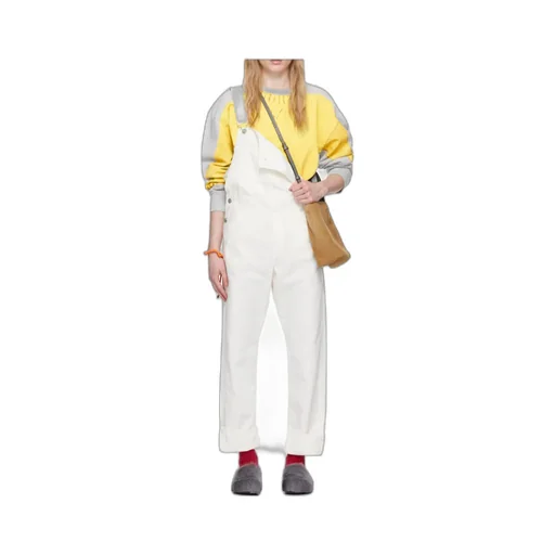 Straight-Leg Canvas Dungarees