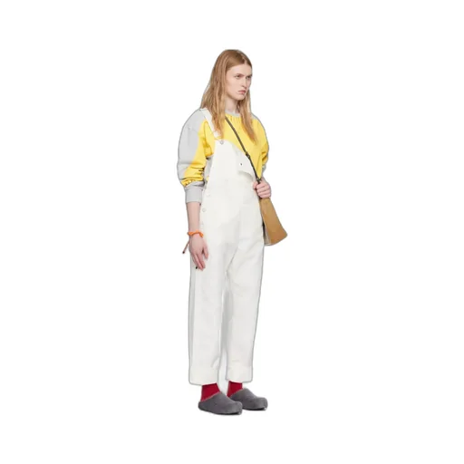 Straight-Leg Canvas Dungarees
