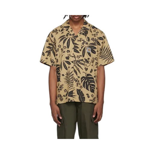 Pattern-Printed Short-Sleeved Shirt