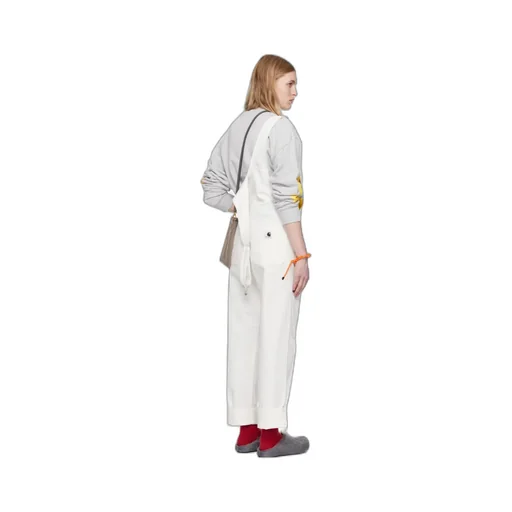 Straight-Leg Canvas Dungarees